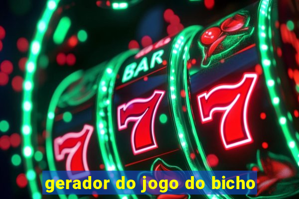 gerador do jogo do bicho